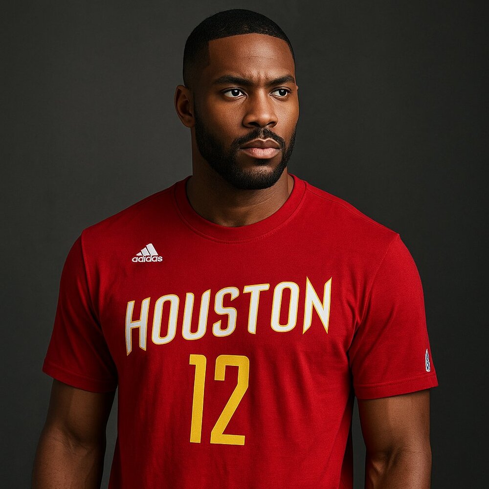 Adidas NBA Houston Rockets Dwight Howard #12 Red Tee - Size XL